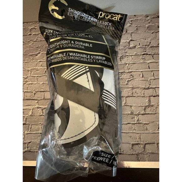 Procat Youth Small Shinguard and Ankle socks - gray and black - Picture 1 of 6